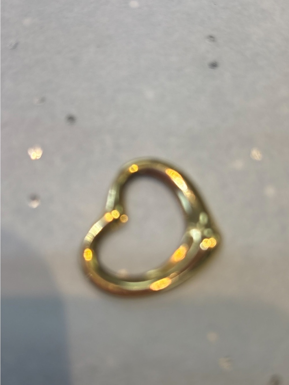 Tiffany & Co. Gold Open Heart Pendant